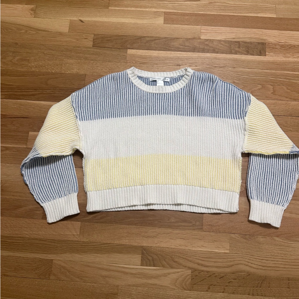 Altar'd State Striped Knit Sweater